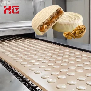 Hg-DSC200 خط إنتاج كعكة ساندويتش لوتي شوكو باي