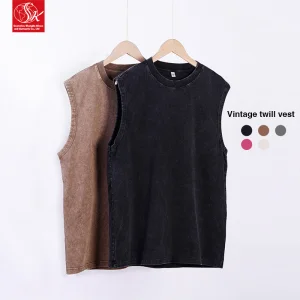 Custom Men's Vests Streetwear Top Heavyweight 230 Gsm
