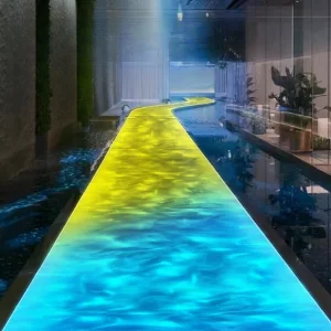 Outdoor IP67 LED Ripple Projector Light DMX Control Wave Effect Spotlight for Bar Club Ambience Wall