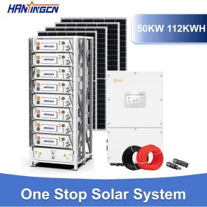 High Energy Density on off Grid Solar Energy System 30kw 60kwh Hybrid Solar Photovoltaic Storage System