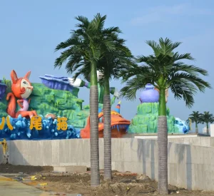 Custom Tropical Faux Big Outdoor Tree 3-15m Large Artificial Coconut Palm Tree