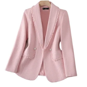 Women's Blazer Luxury Tweed Jacket