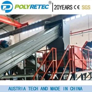 Full Automatic Big Capacity Waste PP PE Plastic Film Bag Bottle Cans Bucket Oil Pot Shredding Crushing Washing Drying Recycle Machine