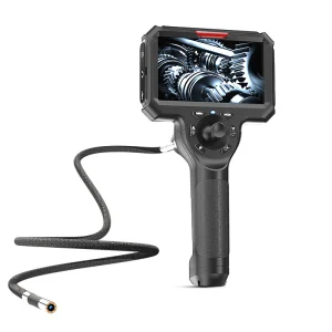 Flexible Videoscope Inspection Camera with 6.0mm Camera Lens, 2 Meters Cable Length, Joystick 360 Degrees, HD