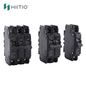 HIITIO UL489 Listed Din Rail Circuit Breakers MCB Miniature Circuit Breakers DC/AC Air Circuit Breakers