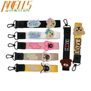 Custom Logo Lanyard Keychain with Strong Carabiner Hook