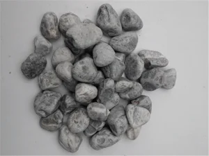Grey Machine Pebble Stone for Garden Landscape Decoration Outdoor Project