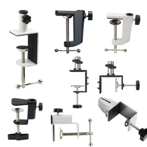 Aluminum Tiger Clamp Desktop Fixed Lamp Drawer Clamp Metal Base Cantilever Support Table Lamp Clamp Flexible Arm Desk Clip