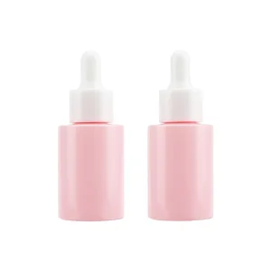 Plastic Perfume Bottles 1oz 2oz 30ml 10ml 15ml Pink Empty Glass Dropper Bottle Essential Oil Bottle
