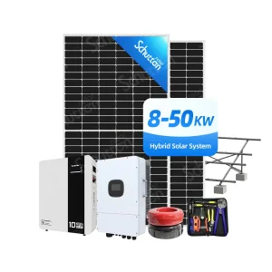 Space Saving 9kw Low Voltage Solar Energy System by Schutten with 550W High Density PV Modules and Wall Mounted Lithium Battery for Small House
