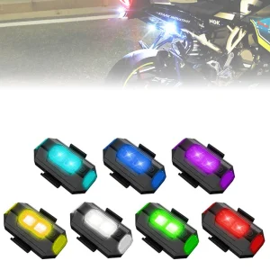 Usb Rechargeable Aircraft Light Led Warning Light Led Strobe Warning Light for Motorcycles Scooter Accessories Ebike Accessories