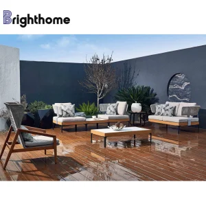 Factory Price Outdoor Sofa Aluminum Furniture Set for Living Room Hotel Courtyard