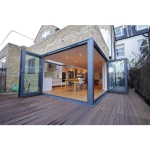 6 Panel Patio Door Design Aluminum Bi-Fold Folding Doors for Home Shopfront