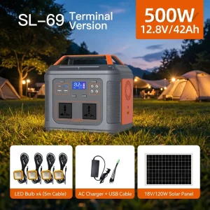500W محطة طاقة محمولة 537wh LiFePO4