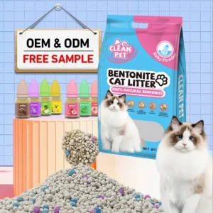 Strong Clumping Easy Clean Sodium Clay Dust Free Premium Bentonite Cat Litter