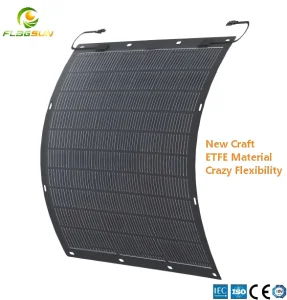 Factory Direct Sale High Efficiency Mono Solar Cell 200W ETFE Sticker Thin Film Flexible Solar Panel