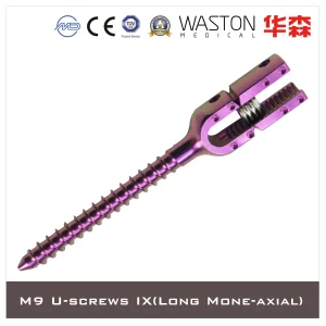 Spine Instruments M9 U-Screw IX (Long Mono-axial) Pedicle Screw, Spine System