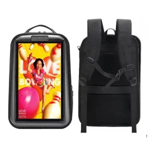 High Brightness Battery-Powered Outdoor Digital Advertising LCD Backpack Monitor Display for Advertising Agencies