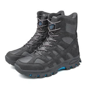 Outdoor Hiking Boots Training Black Mens Tactical Boots for Men Safety Shoes