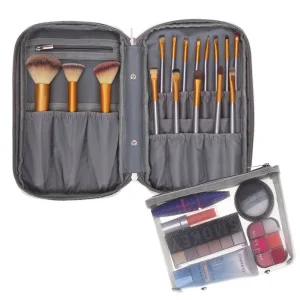 Professional Makeup Brush Organizer Bag Artist Case with Belt Strap Holder Multifunctionalb Small Cosmetic Bag Travel