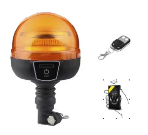 Wireless Control Rechargeable Emergency Car Amber Flexible Pole LED Beacon Light