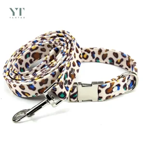 Pet Products Custom Logo Cotton Canvas Pet Collars with Nylon Webbing Dog Collar Dog Collar Safety Training Canvas Pet Collar