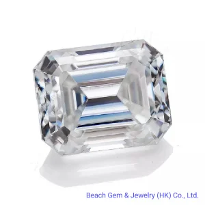 White Octagon Shape Loose Moissanite for Jewelry Ring