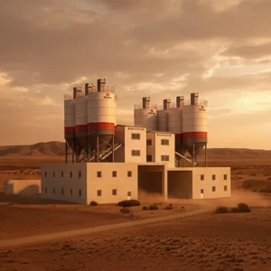 Twin Shaft Mixer Concrete Batching Plant 150m3/H (Made In China)