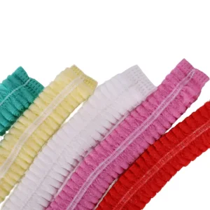 ISO Certified Disposable Non-Woven Hair Net Mob Caps Round Clip Cap Bouffant Cap