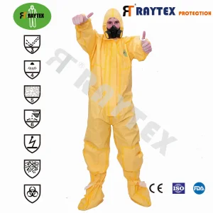 Ropa protectora desechable recubierta de PP