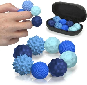 Silicone Magnetic Balls Fidget Toys for Adults Teens 4PCS Stress Relief Sensory Toys Autism ADHD Anxiety Fun Textures Office Toy
