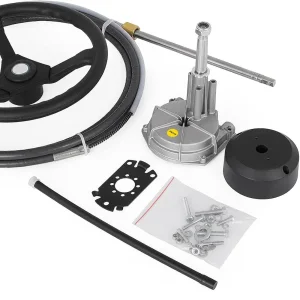 Cjx 290 Marine Steering System with 15feet Steering Cable and Wheel