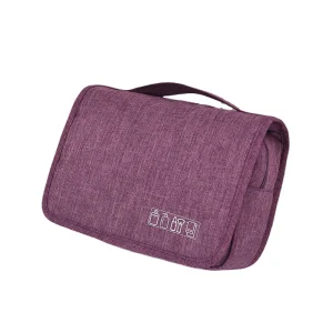 Wholesale Custom Logo Makeup Bag Waterproof and Eco-Friendly Polyester Material with Zipper Closure for Travel