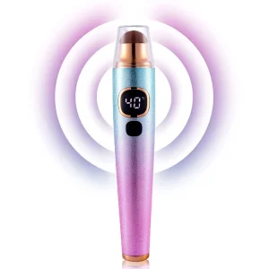 Electric Eye Care Pen Device Anti Age Eye Wrinkle Dark Circle Remover Hot Natural Bian Stone Warm Heat Eye Beauty Massage