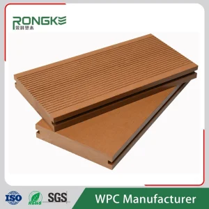 Morden Style Decorative Wood Plastic Composite Co-Extrusion WPC Waterproof Anti-Slip Outdoor Decking