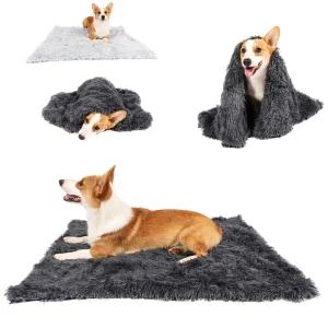 Winter Pet Blanket Thickened Warm Solid Color Luxury Double-Sided Throws Dog Blanket Bed Cat Sleeping Blanket