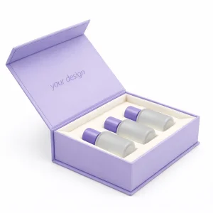 Premium Pink Foldable Magnetic Cosmetic Box Luxury Packaging for Perfume Makeup Skincare and Beauty Gift Set