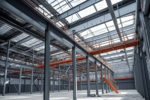 Light Modular Metal Warehouse Steel Structure Frame Building Steel Frame Workshop Plant Industrial Building for Sale