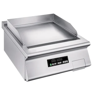 Commercial Countertop Induction Griddle Heavy Duty Flat Top Electric Grill with Temperature Control for Foodservice Kitchens