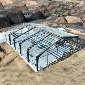 Edificio industrial de estructura de acero de bajo costo en China
