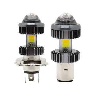 Super Bright Motorcycle H4 Ba20d H6 LED Headlamp High Low Beam White Yellow Motorcycle LED Lights Headlight Bulbs