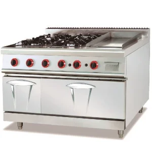 Kitchen Electric Combi Induction Range with Oven