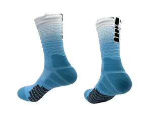 Custom Sports Coolmax Compression Running Socks Cushion Crew Anti-Blister Moisture Wicking Athletic Hiking Socks