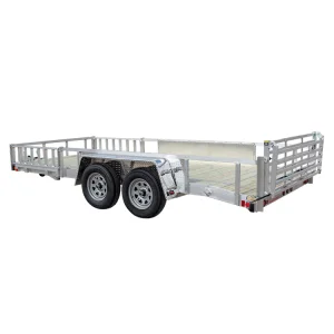 Low Profile Aluminum Side Car Hauler Utility Dump Enclosed Open Landscape Trailer for Sale