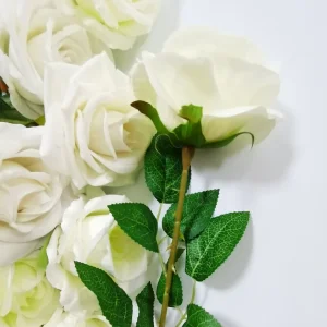 Elegant Artificial Rose and Lily Bouquet for Weddings