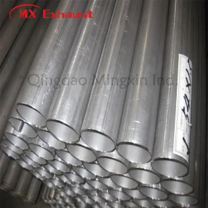 Dx53D SA1d ERW Aluminized Steel Tubing Muffler Tube Sliencer Tubo Straight Exhaust Pipe
