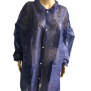 Disposable Non Woven Lab Coat Hospital Visitor Coat