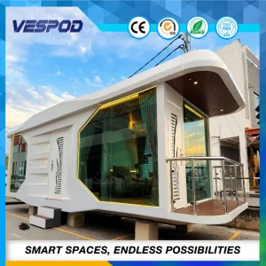 منزل قابل للتوسع prefab للاستخدام في معسكرات المكاتب/وتطبيقات الملاجئ الطارئة