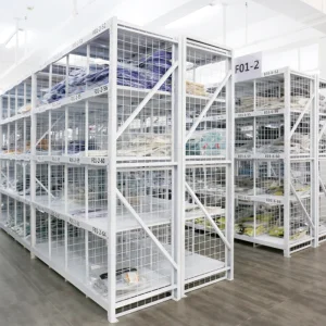 Shibang Steel Mesh Grid Corrosion Protection Powder Coated Storage Shelves for Sorting and Shelving