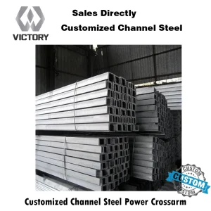 Durable Q235B Steel Channel Cross Arm for Electrical Transmission